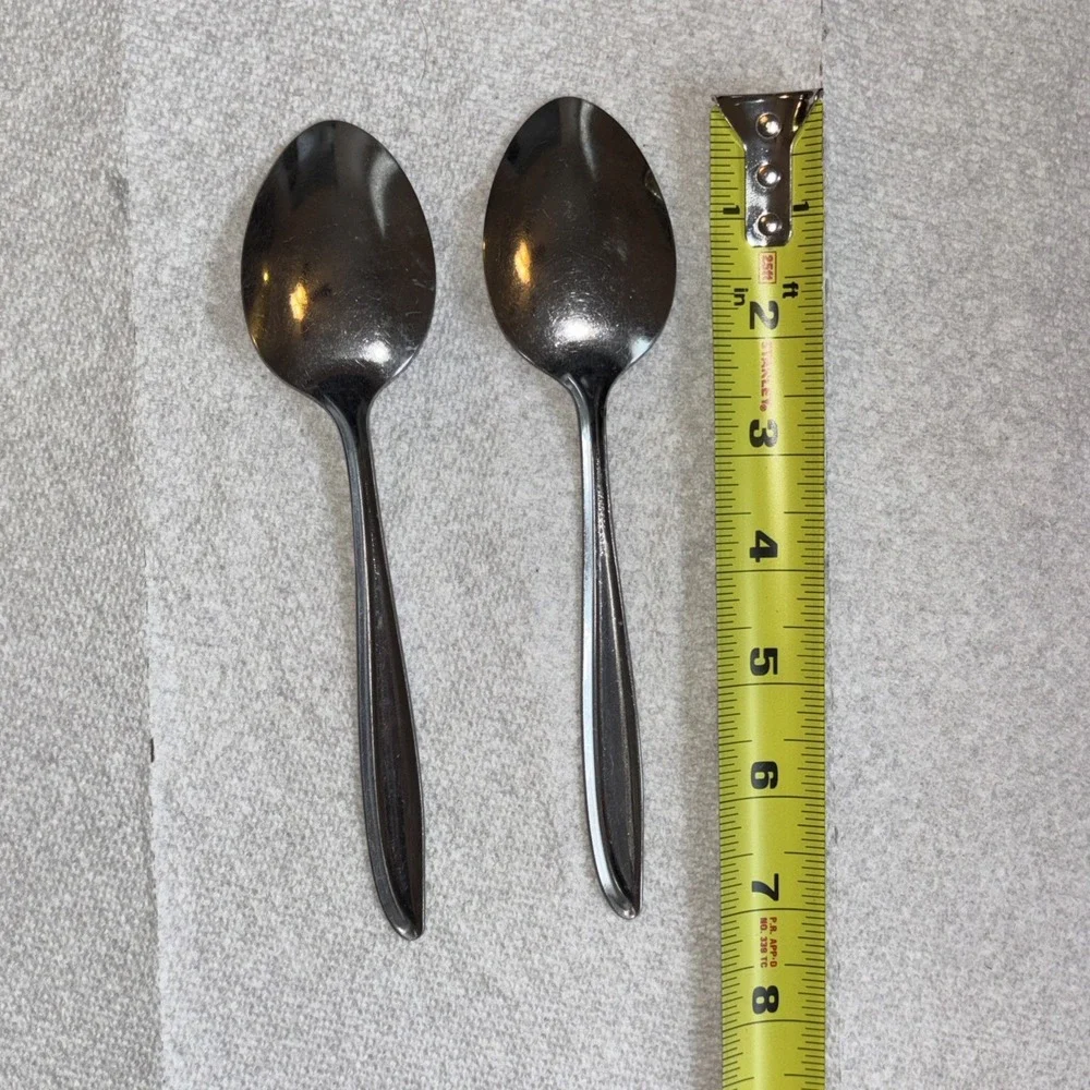 Oneida Twin Star Atomic Starburst Community Stainless Flatware 2 Tablespoons